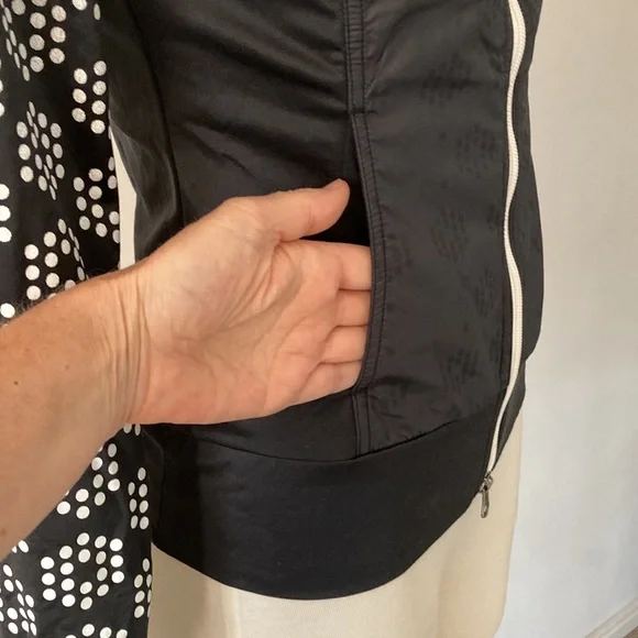 PUMA women’s fitted black white hoodie Zip up - Picture 7 of 15